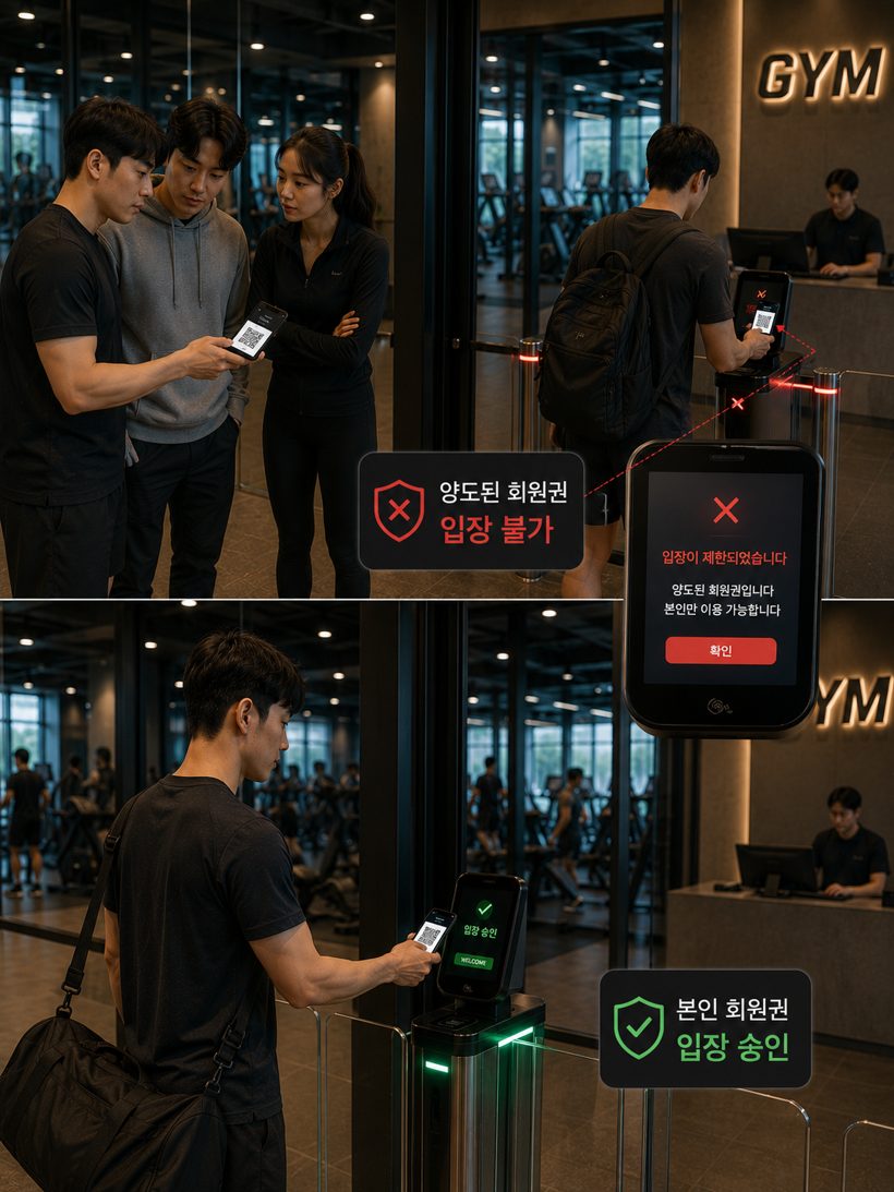 BindPass — 양도된 회원권은 입장 불가, 본인 회원권만 입장 승인되는 게이트